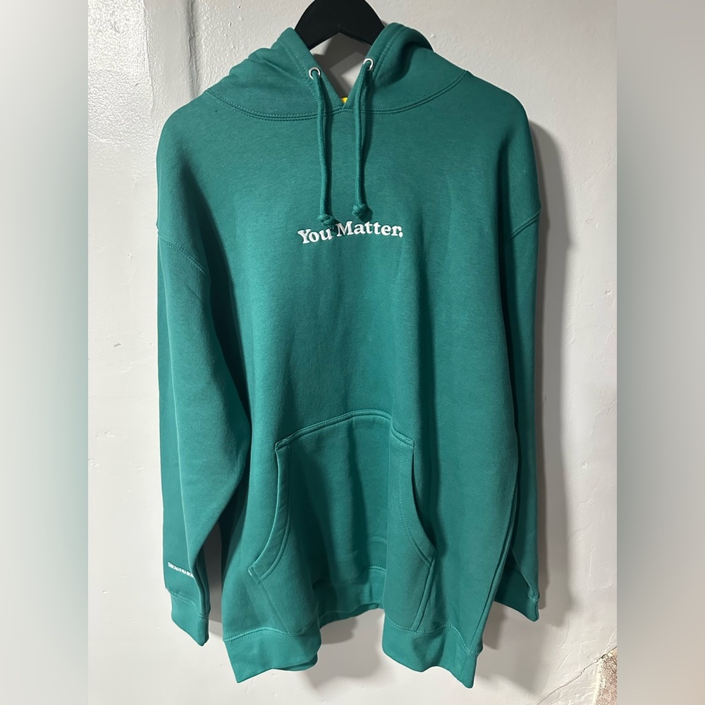 Green “You Matter” hoodie size xl
